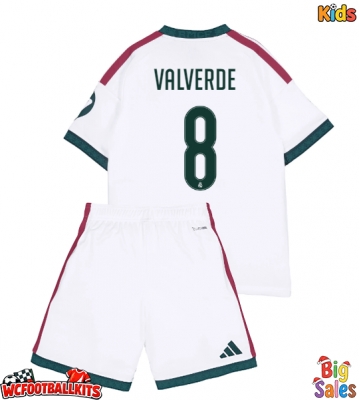 Real Madrid Federico Valverde #8 Replica Home Stadium Kit for Kids 2026-27 Short Sleeve (+ pants)